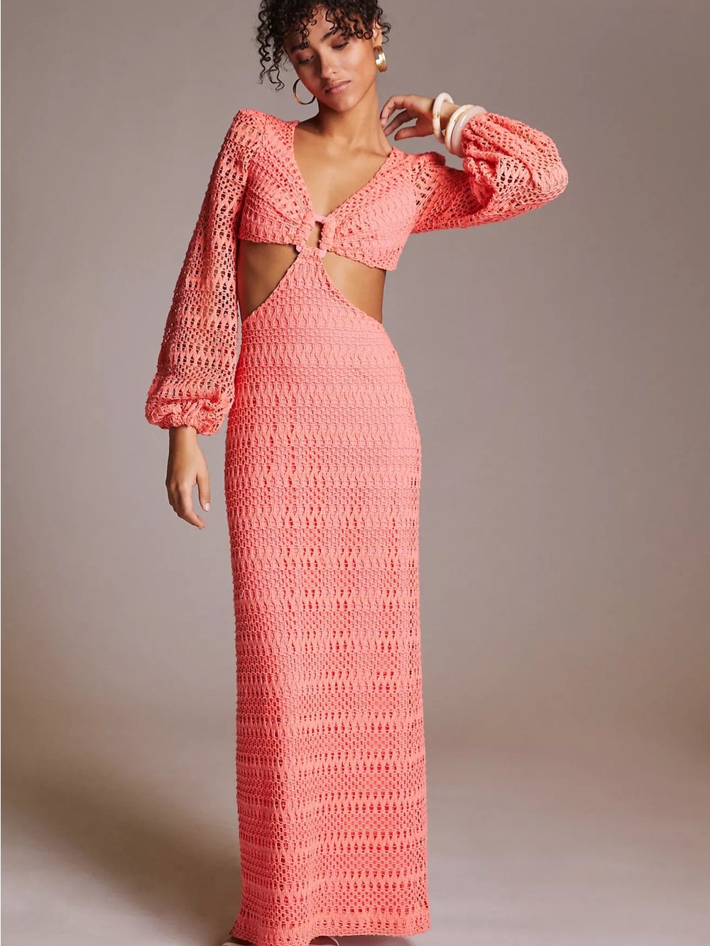 PatBO Crochet Maxi Dress